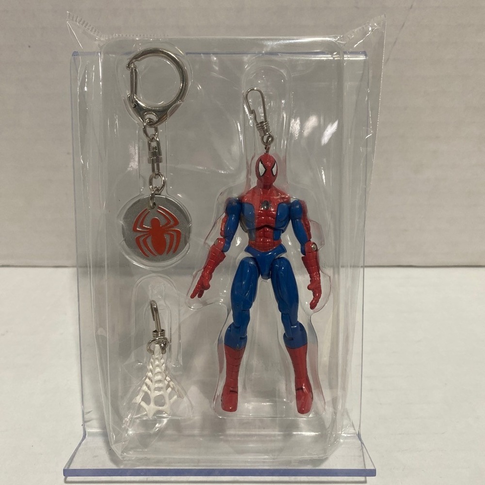 Marvel Spider-Man Keychain Universal Studios Japan Movable Figure 2003 NIP